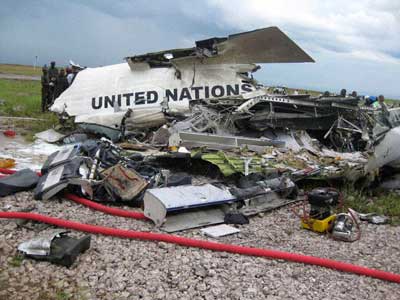 Photos du crash du Canadair CRJ-100ER d'United Nations (UN)
