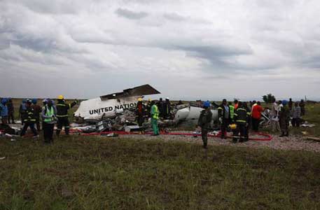 Photos du crash du Canadair CRJ-100ER d'United Nations (UN)