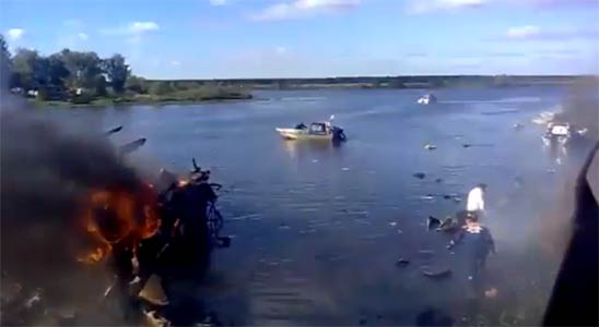 Photos of the YAK Service Yakovlev Yak-42D crash