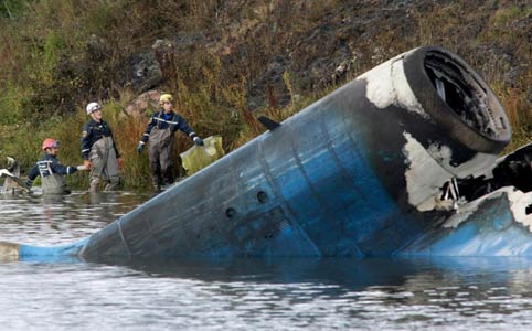Photos of the YAK Service Yakovlev Yak-42D crash