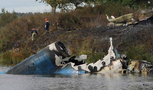 Photos of the YAK Service Yakovlev Yak-42D crash