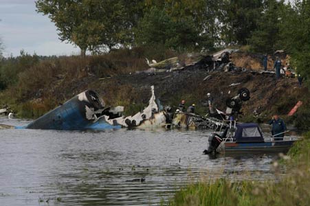 Photos of the YAK Service Yakovlev Yak-42D crash