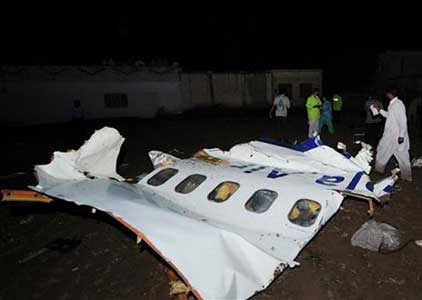 Photos of the Bhoja Air Boeing 737 crash