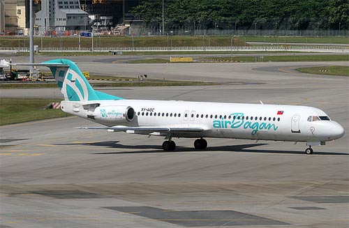 Avion de même type que celui accidenté (Fokker F-100)