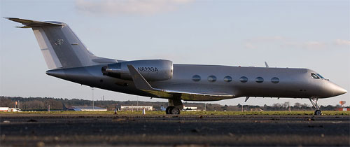 Aircraft similar to the one which crashed (Gulfstream IV)