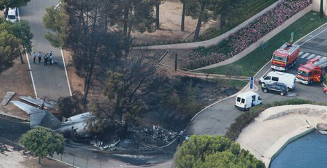 Photos of the Universal Jet Aviation Gulfstream IV crash