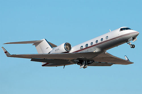 Aircraft similar to the one which crashed (Gulfstream IV)