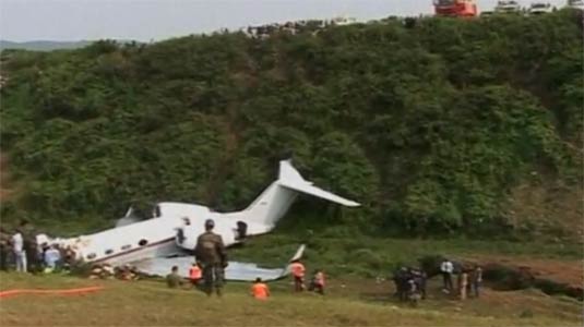 Photos of the Congo Government Gulfstream IV crash