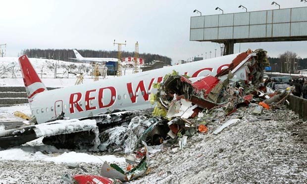 Photos of the Red Wings Tupolev 204 crash