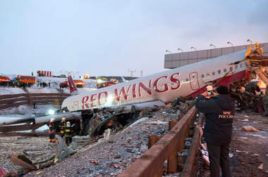 Photos of the Red Wings Tupolev 204 crash
