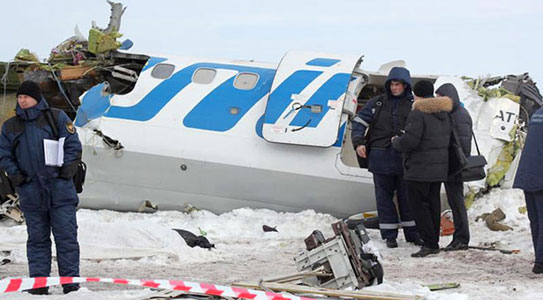Photos du crash de l'ATR-72 d'Utair