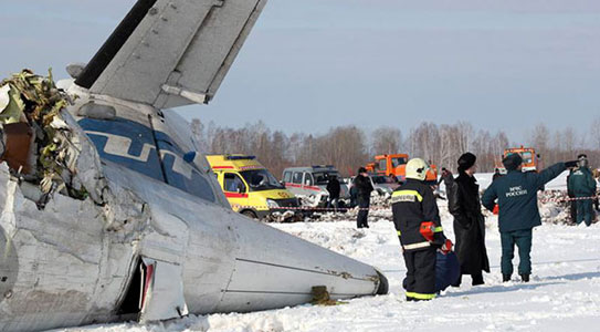 Photos du crash de l'ATR-72 d'Utair