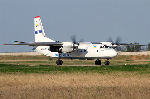 Aircraft similar to the one which crashed (Antonov AN-24RV)