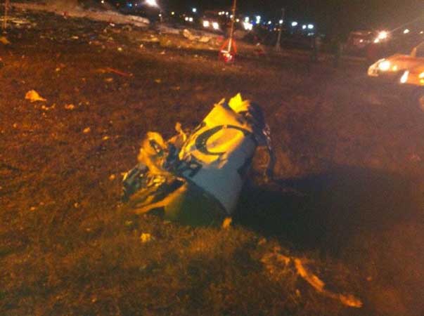 Photos of the Tatarstan Airlines Boeing 737 crash