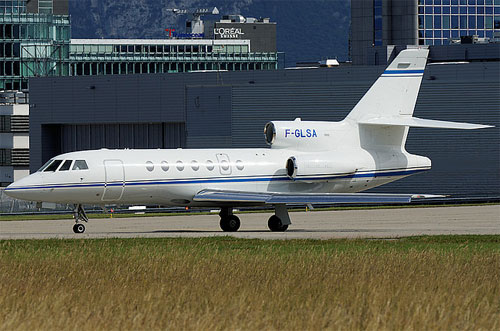 Avion de même type que celui accidenté (Dassault Falcon 50EX)