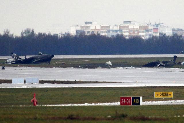 Photos of the Unijet Dassault Falcon 50EX crash