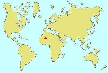 Gossi, Mali (Red dot on map) Gossi, Mali