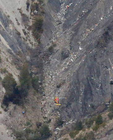 Photos of the Germanwings Airbus A320 crash