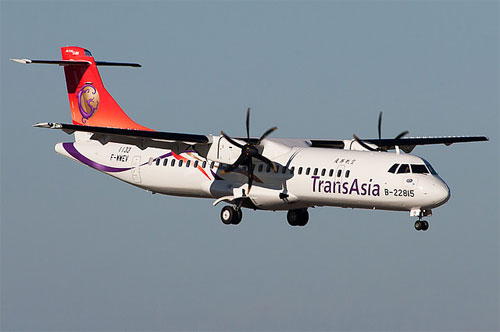 Aircraft similar to the one which crashed (ATR 72-600)