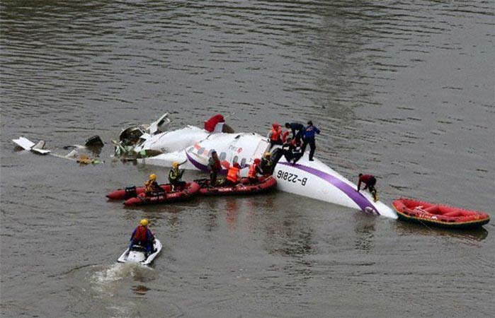 Accident d'un ATR 72-600 de  TransAsia Airways - Taipei, Taïwan