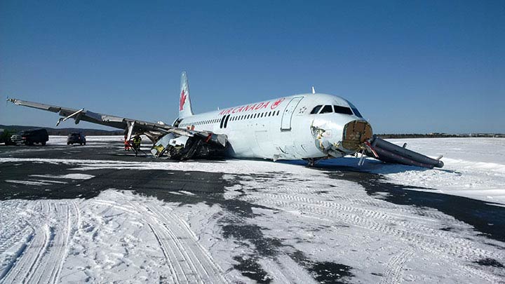 Air Canada Airbus A320-211 plane crash - Halifax, Canada