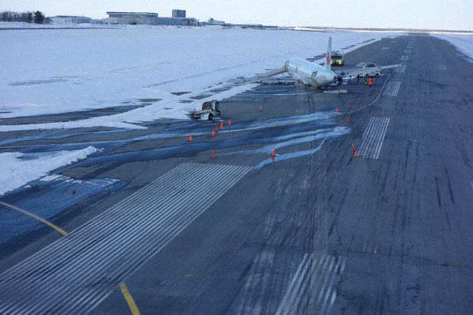 Photos of the Air Canada Airbus A320 crash