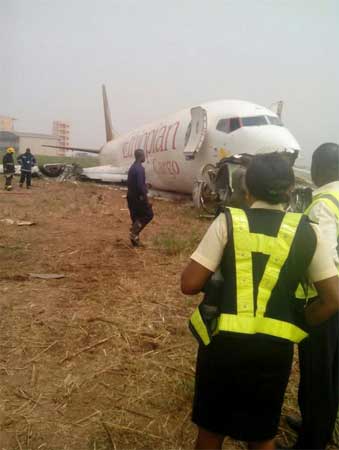Photos du crash du Boeing 737 cargo d'Ethiopian Airlines