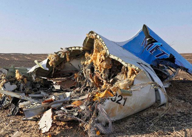 Photos du crash de l'Airbus A321 de Metrojet