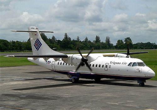 Aircraft similar to the one which crashed (ATR 42-300)