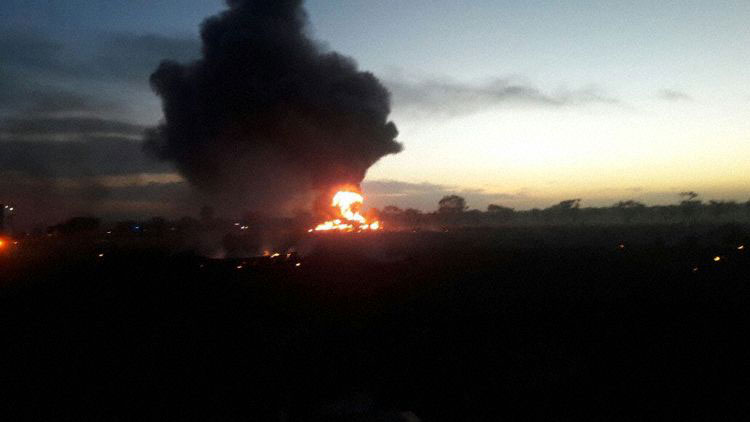 Photos du crash du Boeing 727 cargo d'Aerosucre Colombia