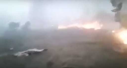 Photos du crash du Boeing 727 cargo d'Aerosucre Colombia