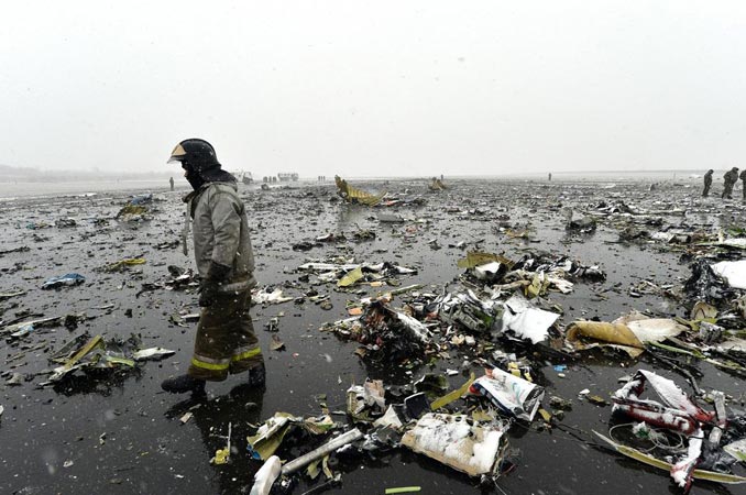Flydubai Boeing 737-8KN plane crash - Rostov on Don, Russia