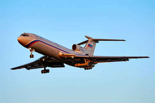 Aircraft similar to the one which crashed (Tupolev TU-154B-2)