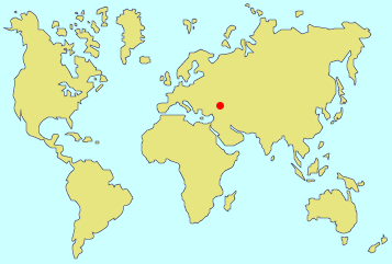 Large de Sotchi, Russie (Point rouge sur la carte) Large de Sotchi, Russie