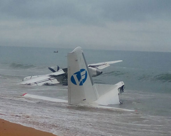 Photos du crash de l'Antonov 26 de Valan Air Cargo