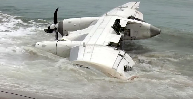 Photos du crash de l'Antonov 26 de Valan Air Cargo