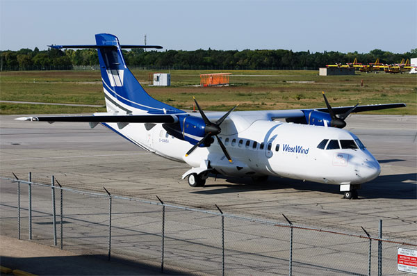 Aircraft similar to the one which crashed (ATR 42-300)