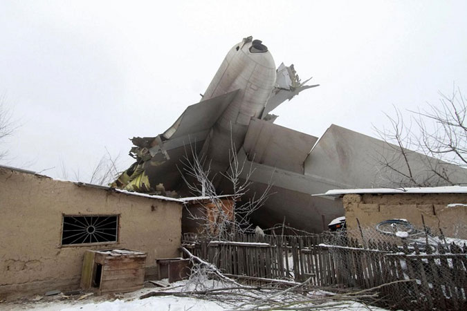 Photos of the ACT Airlines Boeing 747 freighter crash