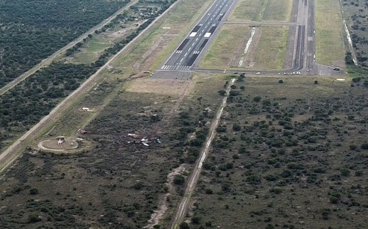 Photos du crash de l'Embraer 190AR d'Aeroméxico Connect