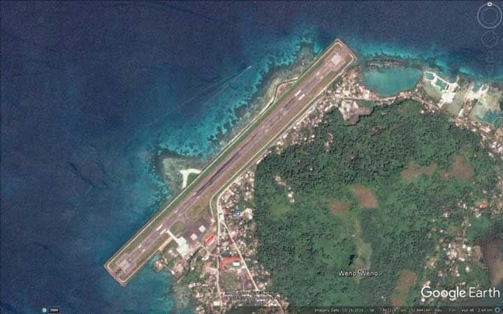 Photos of the Air Niugini Boeing 737 crash