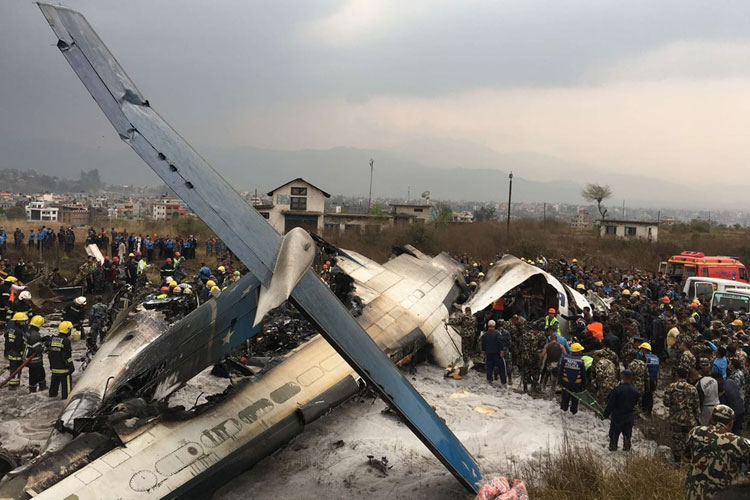 Accident d'un DHC-8-402Q  d' US-Bangla - Katmandou, Népal