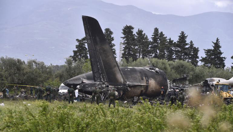 Algerian Air Force Ilyushin Il-76TD plane crash - Boufarik, Algeria