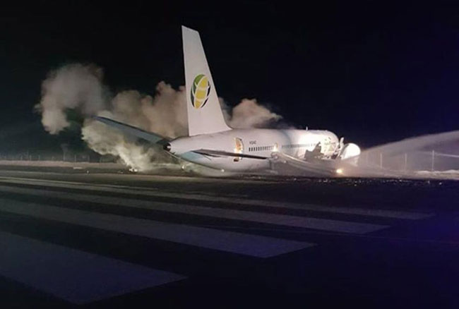 Photos of the Fly Jamaica Airways Boeing 757 crash