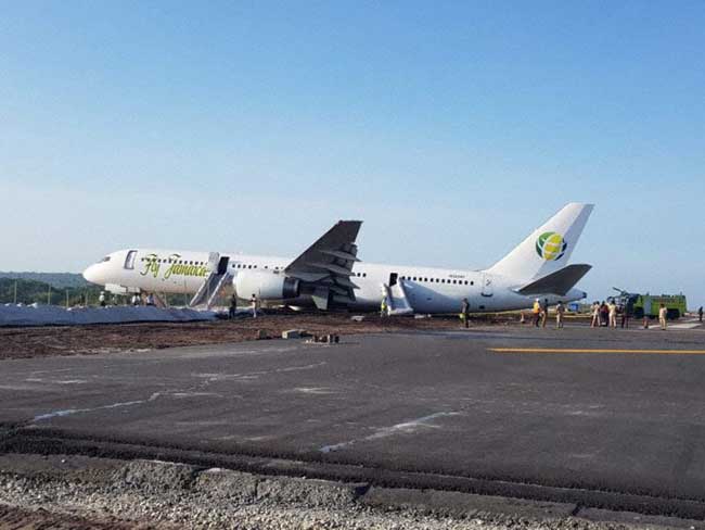 Photos of the Fly Jamaica Airways Boeing 757 crash