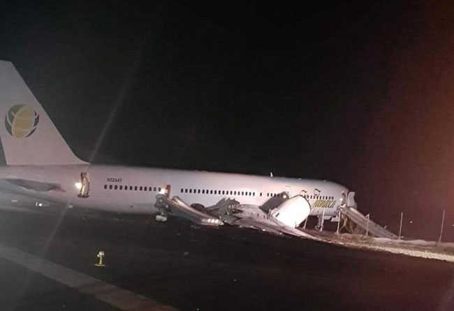 Photos of the Fly Jamaica Airways Boeing 757 crash