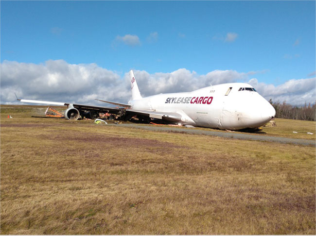 Accident d'un Boeing 747-412F de  Sky Lease Cargo - Halifax, Canada