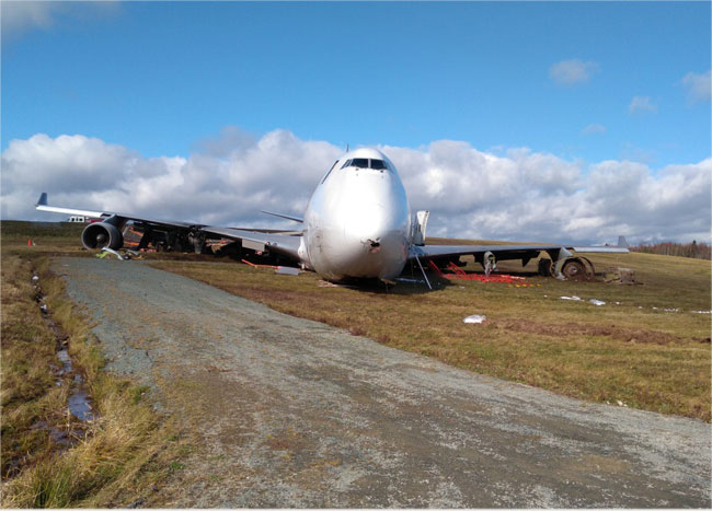 Photos of the Sky Lease Cargo Boeing 747 freighter crash