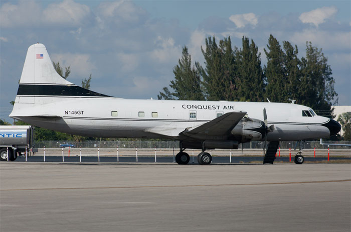 Aircraft similar to the one which crashed (Convair C-131B)