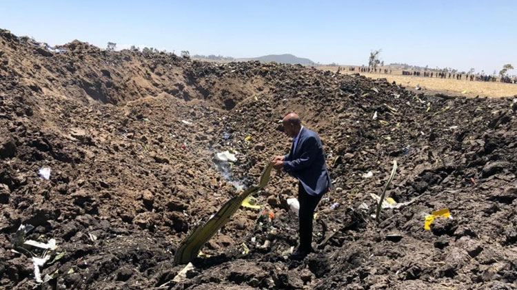 Ethiopian Airlines Boeing 737-800MAX plane crash - Bishoftu, Ethiopia