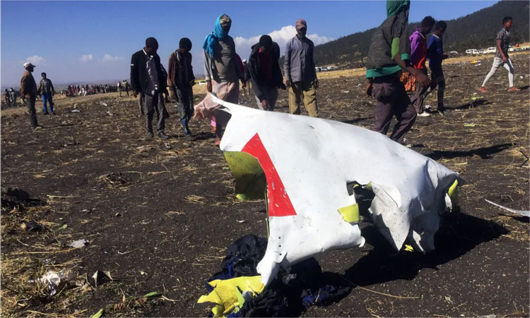 Photos de l'accident de la compagnie Ethiopian Airlines (10 Mars 2019)